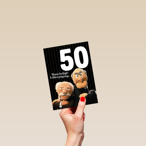 muppets verjaardagskaart statler en waldorf