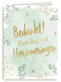 Bedankt een dag vol herinneringen
