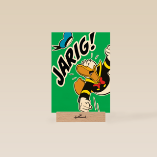 Verjaardagskaart Donald Duck jarig