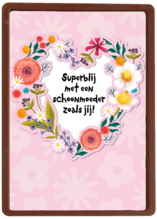 moederdag kaart klassiek superblij met een schoonmoeder zoals jij