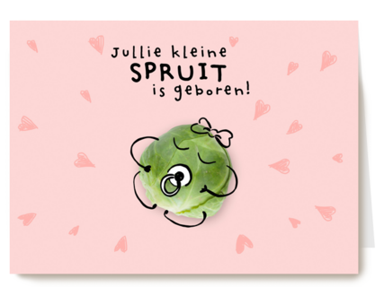 geboorte felicitatie kaart dochter