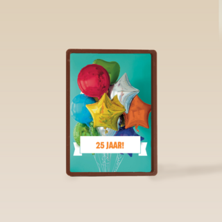 verjaardag leeftijden gekleurde ballonnen