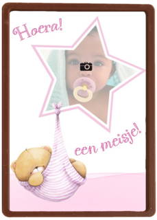 fotokaart forever friends hoera een meisje ster