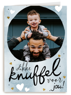 vaderdag fotokaart dikke knuffel voor jou