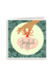 Kerstkaart klassiek Kerstbal met Joyful