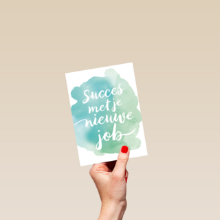 watercolor succes met je nieuwe baan
