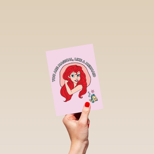 disney prinses kaart you are magical like a mermaid ariel