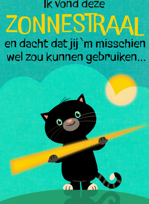 Beterschapskaart zonnestraal