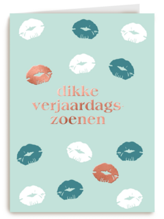 dikke gekleurde verjaardgszoenen