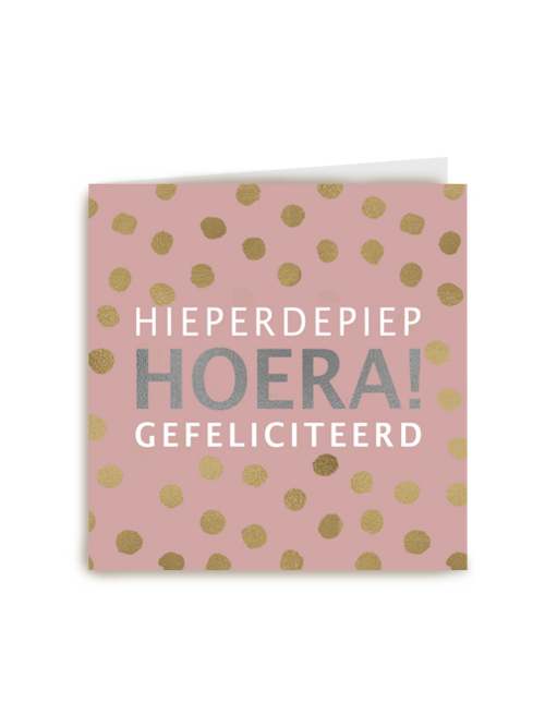 monmon kaart hieperdepiep hoera en van harte gefeliciteerd