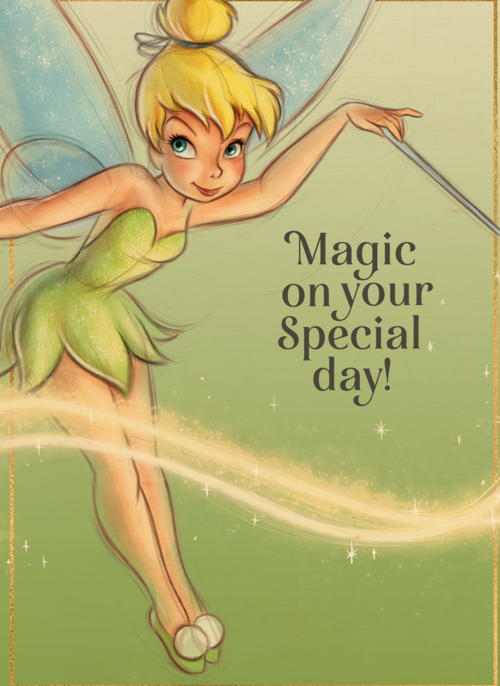 Disney verjaardagskaart Tinkerbell
