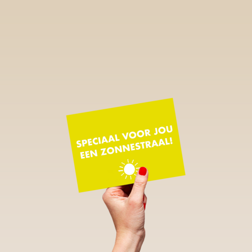 Beterschapskaart opvrolijken Speciaal voor jou een zonnestraal