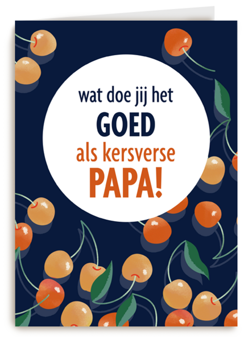 vaderdag kaart kersverse papa