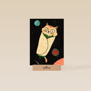 Grappige verjaardagskaart Purrito