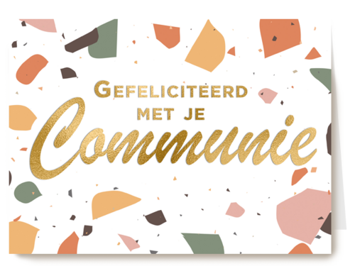 Stijlvolle kaart communie