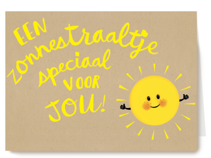 een mooi zonnestraaltje speciaal voor jou