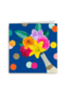 Felicitatiekaart champagne met bloemen