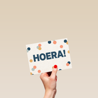 Hoera met confetti