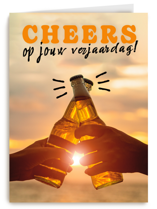 Cheers op je verjaardag bier