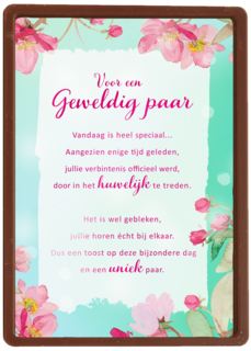 Huwelijksjubileum kaart More than words