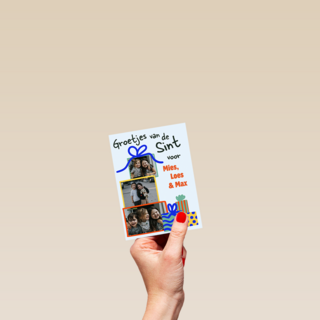 Sinterklaas Fotokaart Groetjes Van Sint