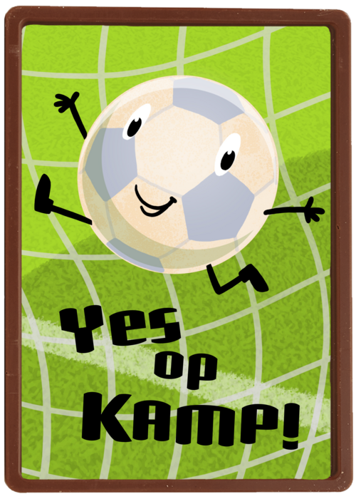 Op kamp kaart voetbal