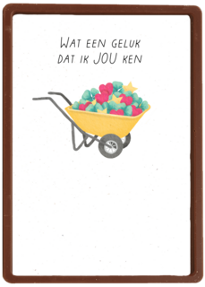 Liefde kaart wat een geluk dat ik jou ken