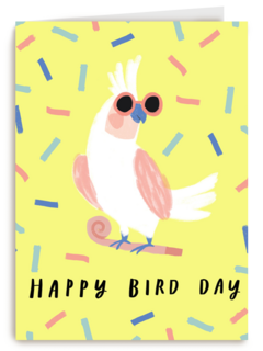 Verjaardagskaart man vrouw hip Happy Bird Day