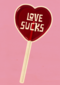 Valentijnskaart love sucks