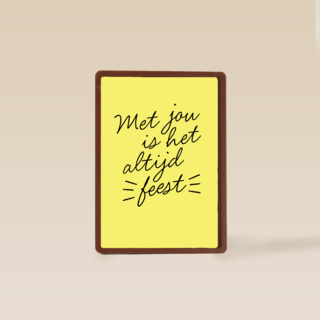 Verjaardagskaart man vrouw Met jou is het altijd feest