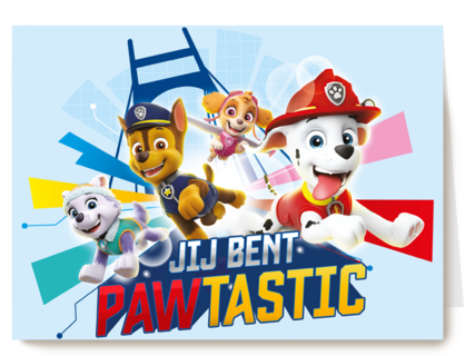 Paw Patrol kaart jij bent fantastisch