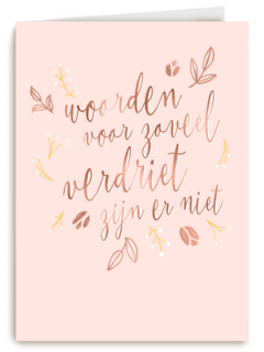 Voor zoveel verdriet zijn er geen woorden