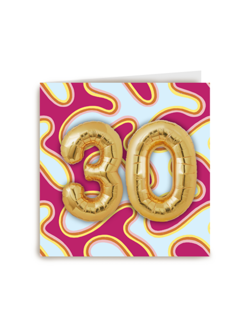 gouden ballonnen met 30 jaar