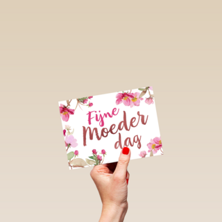 fijne moederdag bloemen roze