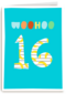 Verjaardagskaart woohoo 16 tiener jongen