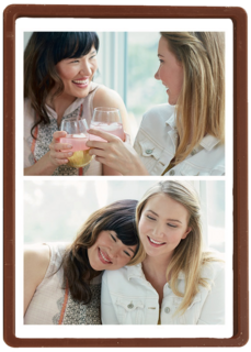 dubbele fotokaart twee foto