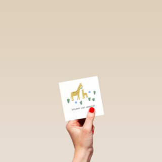 Geboortefelicitatie giraf welkom lief jongetje