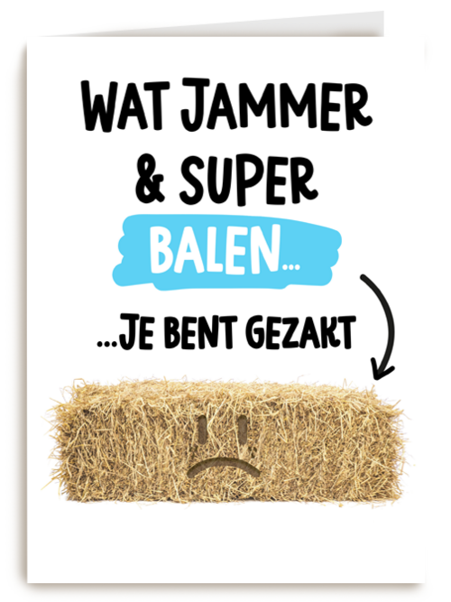 gezakt kaart balen
