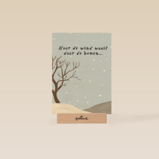 sinterklaaskaart gedicht hoor de wind waait door de bomen