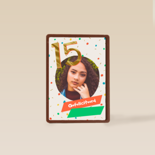 Gefeliciteerd 15 jaar fotokaart