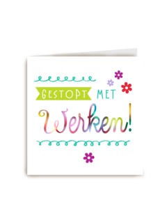 gestopt met werken bloem
