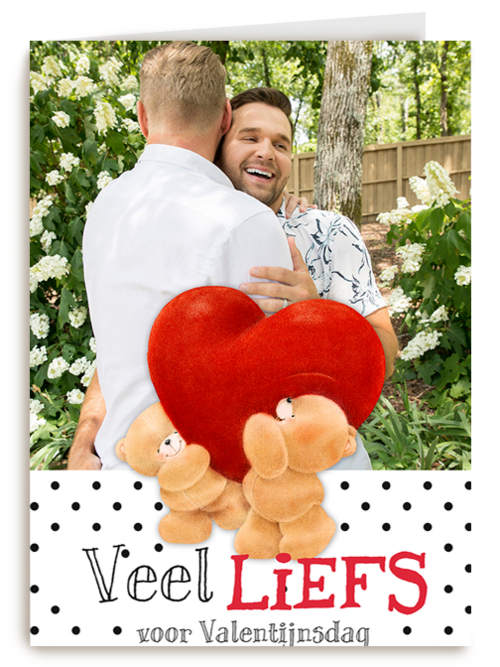 valentijn forever friends fotokaart veel liefs