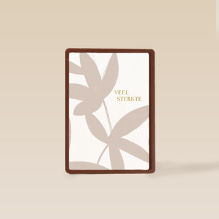 Veel sterkte beige bladeren