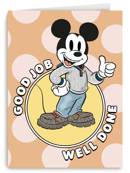 Complimentkaart Mickey Mouse