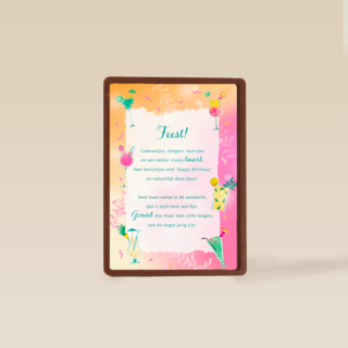 Verjaardagskaart Feest More than words