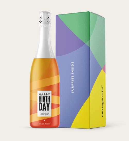 Cava Happy Birthday in Geschenkverpakking