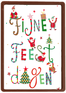 Kerstkaart turnowsk fijne feestdagen