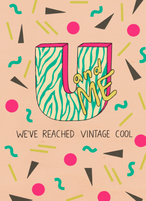 Verjaardagskaart weve reached vintage cool