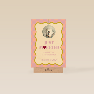 Just Married jullie zeggen ja tegen de liefde