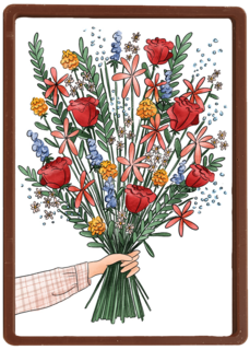 Blanco kaart bos bloemen Matia Studio powervrouw